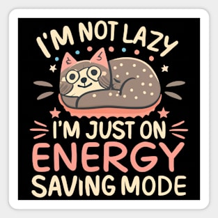 Energy Savings Mode Cat! Magnet